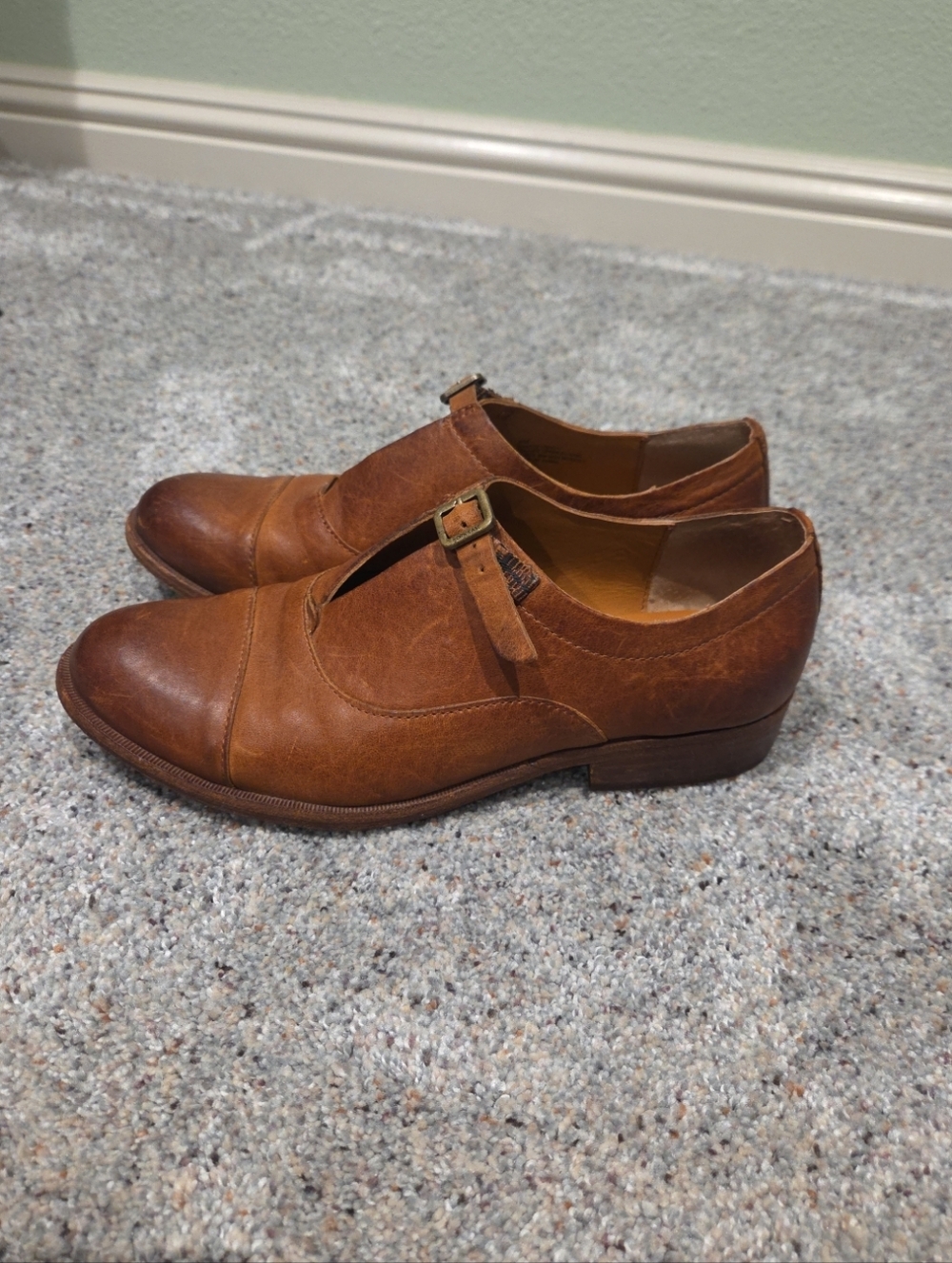 Kork-Ease Leather Loafer Niseda Buckle Captoe Oxfords Womans Size 8M - Picture 2 of 8